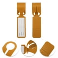 thumbnail image 3 of Unique Bargains 1 Pc Portable Luggage Tag for Travelling Ginger Yellow Polyurethane, 3 of 5