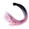 thumbnail image 1 of Decoración del cabello Co Decoración 55 cm Gradiente Rampa Dreadlocks Co Apto rosa negro Yotijar cola de caballo peluca de pelo, 1 of 7