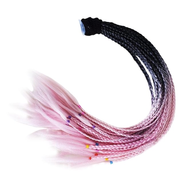 Decoración del cabello Co Decoración 55 cm Gradiente Rampa Dreadlocks Co Apto rosa negro Yotijar cola de caballo peluca de pelo