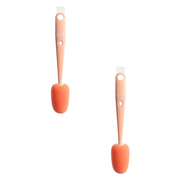 Oleegame 2PC Cleaning Brush 4 In 1 Cup Lid Cleaning Brush Portable Multipurpose Bottle Cleaner Brush Sets Household Mini Cleaner Brush Set For Cups Lids Bottle
