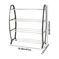 thumbnail image 3 of Tunhigl 4-Tier Shoe Rack for Closet, Sturdy Shoe Organizer, 8 Pairs of Shoes, Assembled Length Room Storage Dormitory Shoe Shelf Storage Rack, 3 of 6