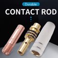 thumbnail image 3 of Mig Welding Nozzles for Welding Machine 16 Pcs Gold Tip Contact Tips for Mig Welding Machine - 0.8mm, 3 of 9