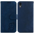 thumbnail image 2 of Compatible avec iPhone XR Embossé Mignon Tiger Étui Portefeuille à Rabat Porte-Cartes Étui, 2 of 5