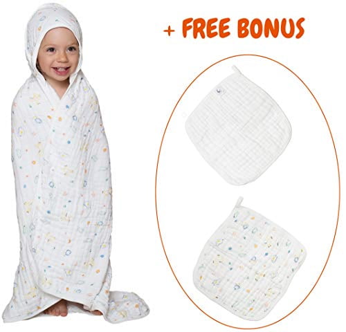 muslin hooded towel