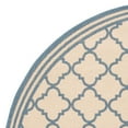 thumbnail image 5 of SAFAVIEH Beach House Richard Geometric Indoor/Outdoor Area Rug, Cream/Blue, 6'7" x 6'7" Round, 5 of 7
