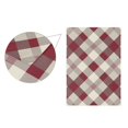 thumbnail image 2 of Geometric Checkered Grid Pattern Garden Flag House Banner 12" x 18" Double Sided Outdoor Yard Decoration, 2 of 6