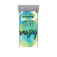 thumbnail image 2 of Lifestyle Bedding Set with Sheet & Covers, You are Inspirational Words on Watercolor Painbrush Design Print, Printed Bedroom Decor 2 Shams, 4 Sizes, Sky Blue Green, by Ambesonne, 2 of 3