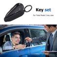 thumbnail image 2 of Car Key Fob Case Silicone Band Cover para Tesla Model 3 Accesorios (Negro) Ehuebsd Accesorios para autos y motos, 2 of 7