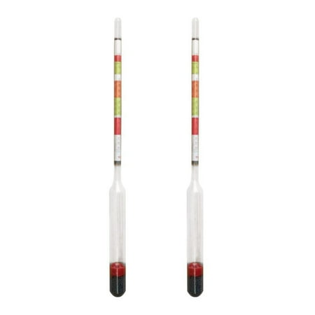 

2Pcs Triple Scale Hydrometer Self Brewed Wine Sugar Meter Making Beer