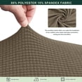 thumbnail image 3 of CHUN YI 1 Piece Cushion Cover Spandex Stretch Textured Grid Box Cushion Seat Slipcover, 3 of 6