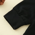 thumbnail image 3 of Gibobby Sudadera con capucha y pantalones para niño pequeños bebés Otoño Invierno rayas bolsillo algodón manga larga con capucha Tops pulóver sudadera conjunto ropa(Negro,12-18 Meses), 3 of 5