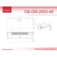 thumbnail image 3 of CastelloUSA Pyramid Solid Surface Wall-Mounted Bathroom Sink White 48", 3 of 7