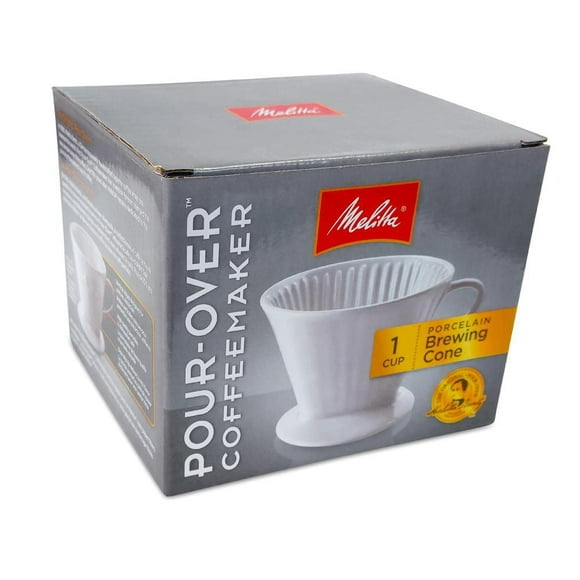 Infuseur à café conique Pour-Over de Melitta en porcelaine