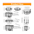 thumbnail image 2 of 11 Piece Stainless Steel Camping Mess Kit, 2 of 5