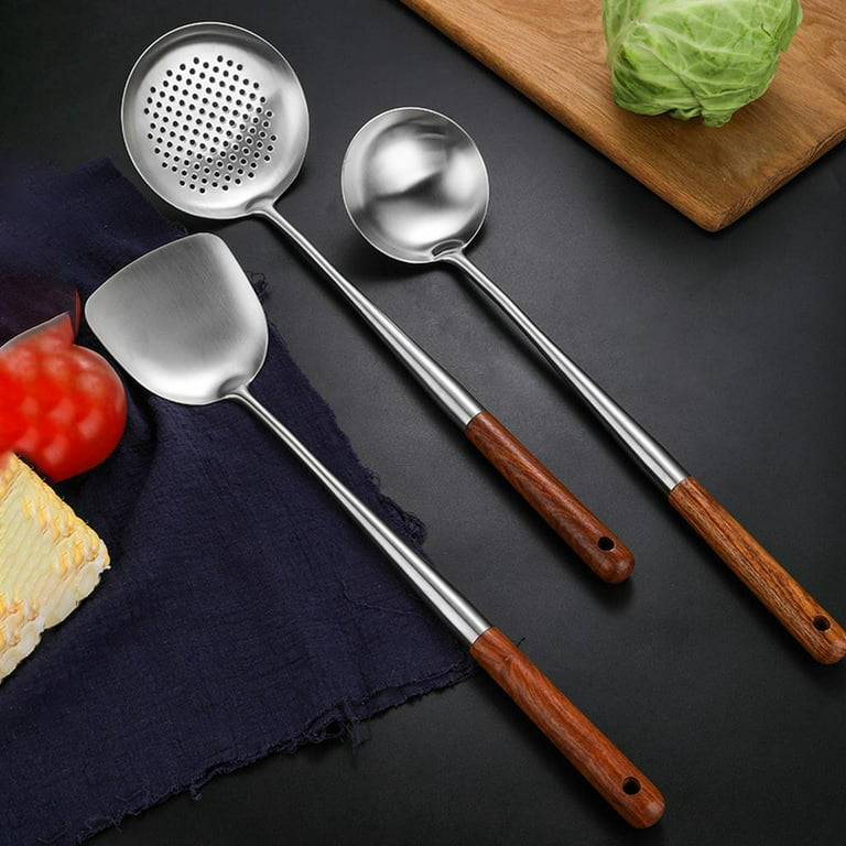 Kitchen Wok Spatula Ladle Tool Set Cooking Utensils easy to clean