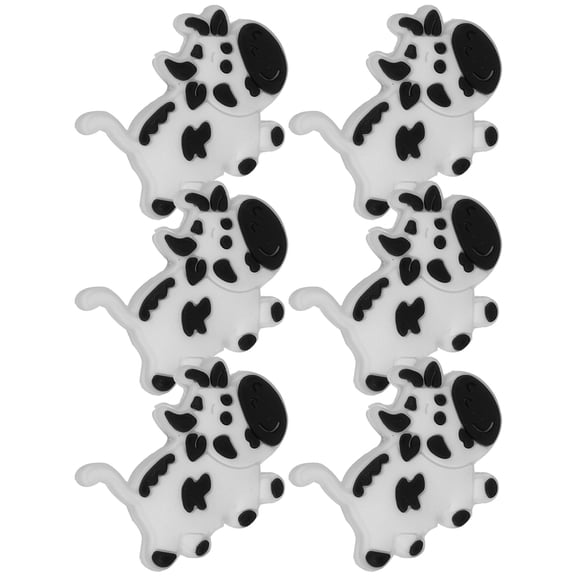 FELTECHELECTR Silicone Tennis Dampeners Cow Shape Vibration Reduction for Racket 6Pcs 1.2x0.8in