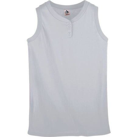 Sleeveless 2 Button Softball Jersey - Augusta Sportswear WOMEN'S SLEEVELESS TWO-BUTTON SOFTBALL JERSEY
