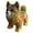 A003- Multicolor, variant on Animal Light Figurine, Stained Glass Dog Lamp, Whimsical Home Decor, Dog Decor for Home, Colorful Standing British Bulldog Small Night Light for Living Room, Bedroom, Entryway and