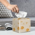 thumbnail image 5 of Goofa Squirrel Animal Tissue Box Cover PVC Leather Tissue Holder Square Facial Tissue Case Facial Paper Organizer Dispenser for Bathroom, Vanity Countertop, 5 of 8