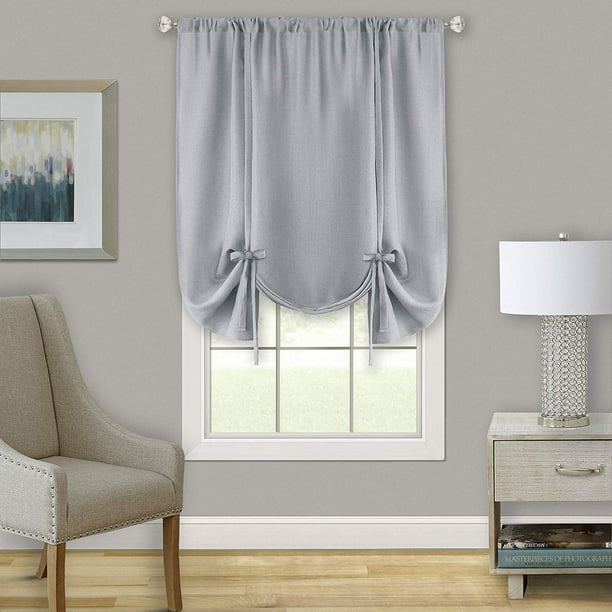 Woven Trends Two Tone Window Curtain Tier Pair Valance Set Double Layer Small Curtains For Bathroom Living Room And Kitchen Woven Trends Two Tone Window Curtain