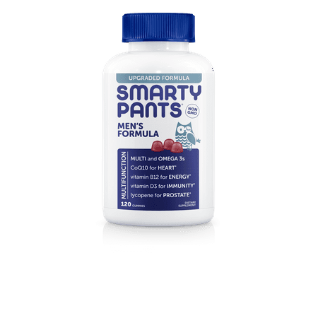 SmartyPants Men's Complete Multivitamin Gummies, 120 (Best Multivitamin For Heart Health)