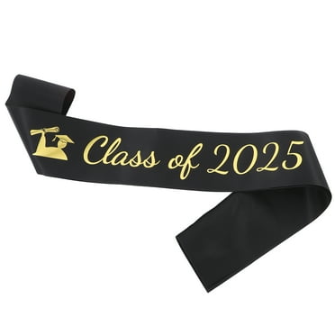 Miangastore Écharpe de Collation des Grades pour Fête de Classe de 2025 Ceinture d'Épaule pour Diplômés Décoration et Célébration Facile à Porter