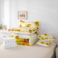 thumbnail image 6 of jejeloiu Blossoming Sunflower Flowers Bedding Comforter Set 7 Pieces,Country Flower Print Full Bedding Set,First Letter J Fitted Sheet Flat Sheet For Girls,Super Cozy Room Decor Reversible, 6 of 8