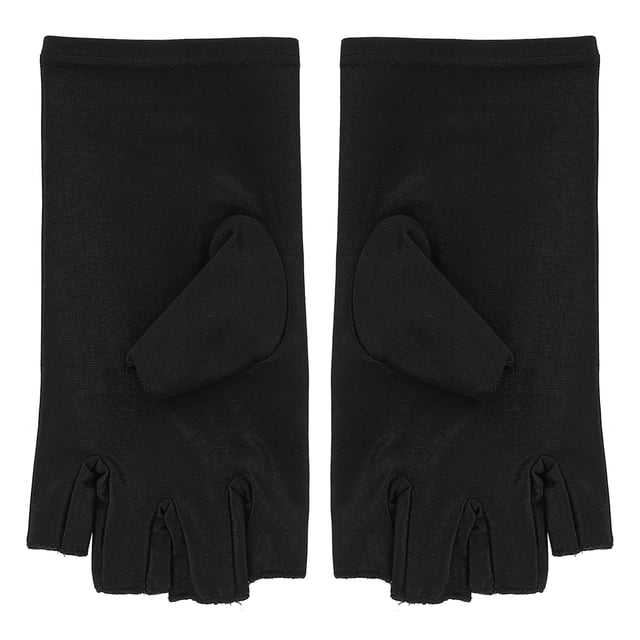 Guantes anti uv para manicura, Guantes Profesionales anti uv de fibra de algodón para decoración de uñas, Guantes con protección uv, Herramienta de manicura