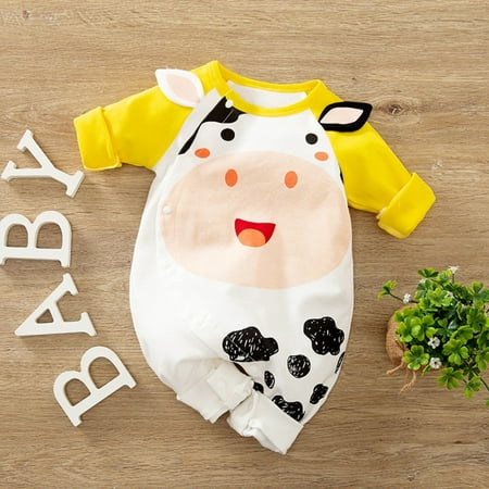 

Newborn Baby Girls Boys Cartoon Printed Bodysuits One-Piece Rompers 0-18M BULLPIANO Infant Cotton Sleeper Jumpsuits Playsuits
