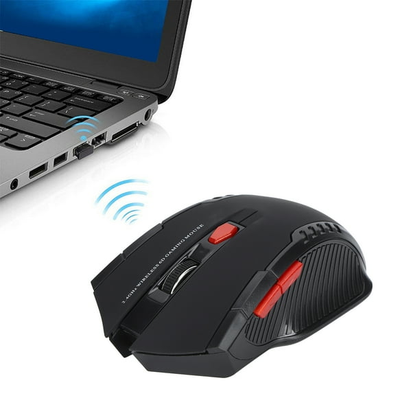 Game Mouse Smart Slim Mini Portable 2.4G Cordless Mouse with USB Receiver for Office Laptop Computer Tablet