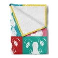 thumbnail image 2 of Boston Terrier Soft Flannel Fleece Throw Blanket, Colorful Pop Art Inspired Composition of Dog Portraits House Pet Pattern, Cozy Plush for Indoor and Outdoor Use, 50" x 70", Multicolor, by Ambesonne, 2 of 5