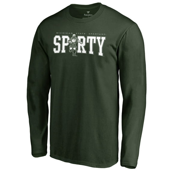 Men's Green Michigan State Spartans Hometown Collection Long Sleeve T-Shirt