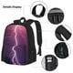 thumbnail image 3 of Fotbe Thunderstorm Violet Purple Set Escolar 3 en 1 para Niños - Mochila Duradera con Lonchera Aislante y Estuche para Lápices - Mochila Escolar para Niños y Niñas, 3 of 7