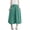 Blue, variant on Qiopertar Plus Size High Waist Casual Pleated Palazzo Pants for Women Oversized Wide Leg Lounge Pants Elastic Waist Ankle Length Comfy Trousers, Coffee 3XL