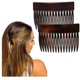 thumbnail image 1 of Camila Paris CP2942 - Peine lateral para el pelo franc&eacute;s, carcasa de tortuga peque&ntilde;a de 3 pulgadas, peines flexibles y duraderos para el pelo de celulosa, clips de pelo para muje, 1 of 8