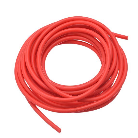 Uxcell Natural Latex Rubber Tubing 1.6mm ID 3.2mm OD 10ft Red Highly Elastic for Sports Exercise Fitness