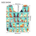 thumbnail image 3 of Toilet Rug U-Shaped Bathroom Rugs Non-Slip Soft Plush Machine Washable Contour Bath Mat Pixel Style Dogs 24x20, 3 of 9
