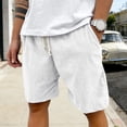 thumbnail image 6 of JTieacloth Men's Corduroy Casual Shorts Classic Stretch Short for Summer Beach Vacation(White), 6 of 7