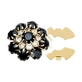 thumbnail image 1 of Abbracc Decorative Rhinestone Button Cover Party Daily Clip on for Adults Bags Dress gold black, 1 of 9