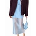 thumbnail image 2 of Women'S Sheer High Waist Skirt Fashion Chic Casual Office Midi Pencil Skirt Elegant See Through, 2 of 9
