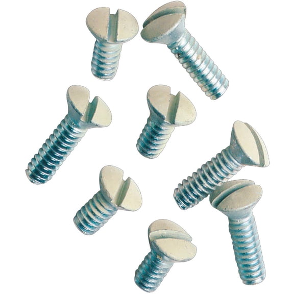 1PACK Leviton Ivory 1/2 In. Metal Wall Plate Screw (100-Pack)