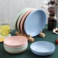 thumbnail image 2 of Snack Dish Stackable Smooth Surface Easy to Clean Large Capacity Heightened Base Multipurpose Round Candy Food Fruit Plate Kitchen Supplies, 2 of 5