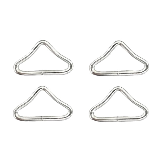 Hebillas de anillo triangulares de 4 anillos, hebillas de red para trampolín, cama de salto, jardín al aire libre, accesorios de fijación de trampolín sin correas