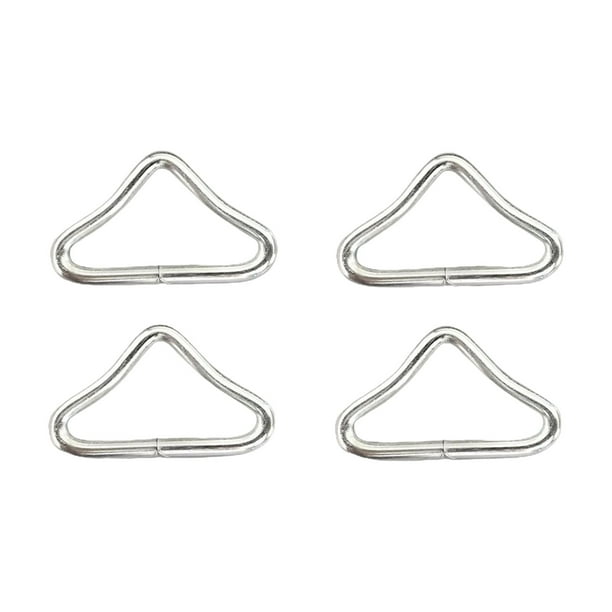Hebillas de anillo triangulares de 4 anillos, hebillas de red para trampolín, cama de salto, jardín al aire libre, accesorios de fijación de trampolín sin correas