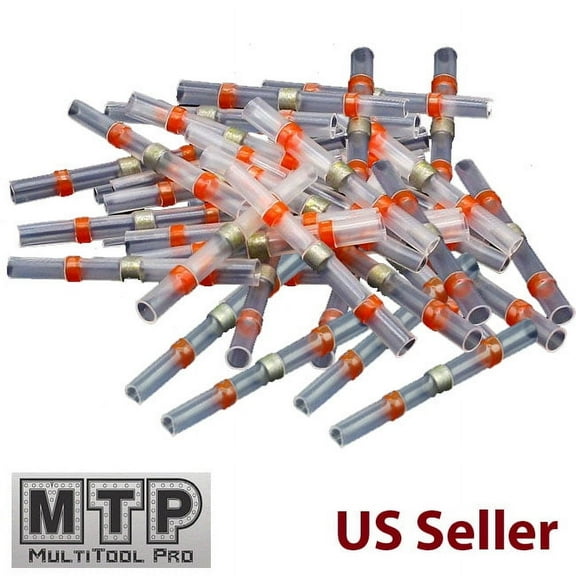 MTP 20  Solder 22-18 AWG Seal Wire Connector Heat shrink Butt Waterproof Blue