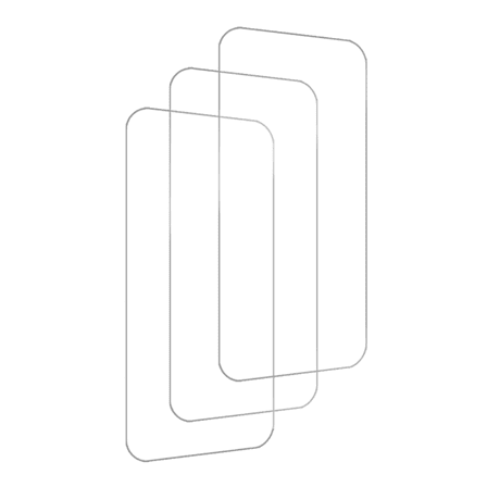 3PACK BLUUMTEK Screen Protector for iPhone 16 Pro Tempered Glass Screen Protector