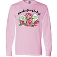 thumbnail image 3 of Inktastic Grandmother of the Bride Roses and Daisies Long Sleeve T-Shirt, 3 of 5