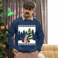 thumbnail image 5 of Christmas Sweatshirt, Dreaming of a Green Christmas Santa Golf Sweatshirt, Funny Holiday Golfer Sweatshirt, Unique Golf Lover Gift for Women & Men, 5 of 5