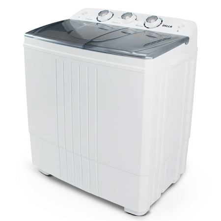 Della Compact Portable Washing Machine Top Load Washer Wash 11lbs Capacity with Spin and Dryer