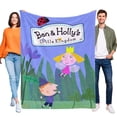 thumbnail image 1 of Ben y Holly anti-pilling, suave, ligera, esponjosa y acogedora de lujo para hogar y cocina – Perfecta para niños y adultos,150X130cm, 1 of 6
